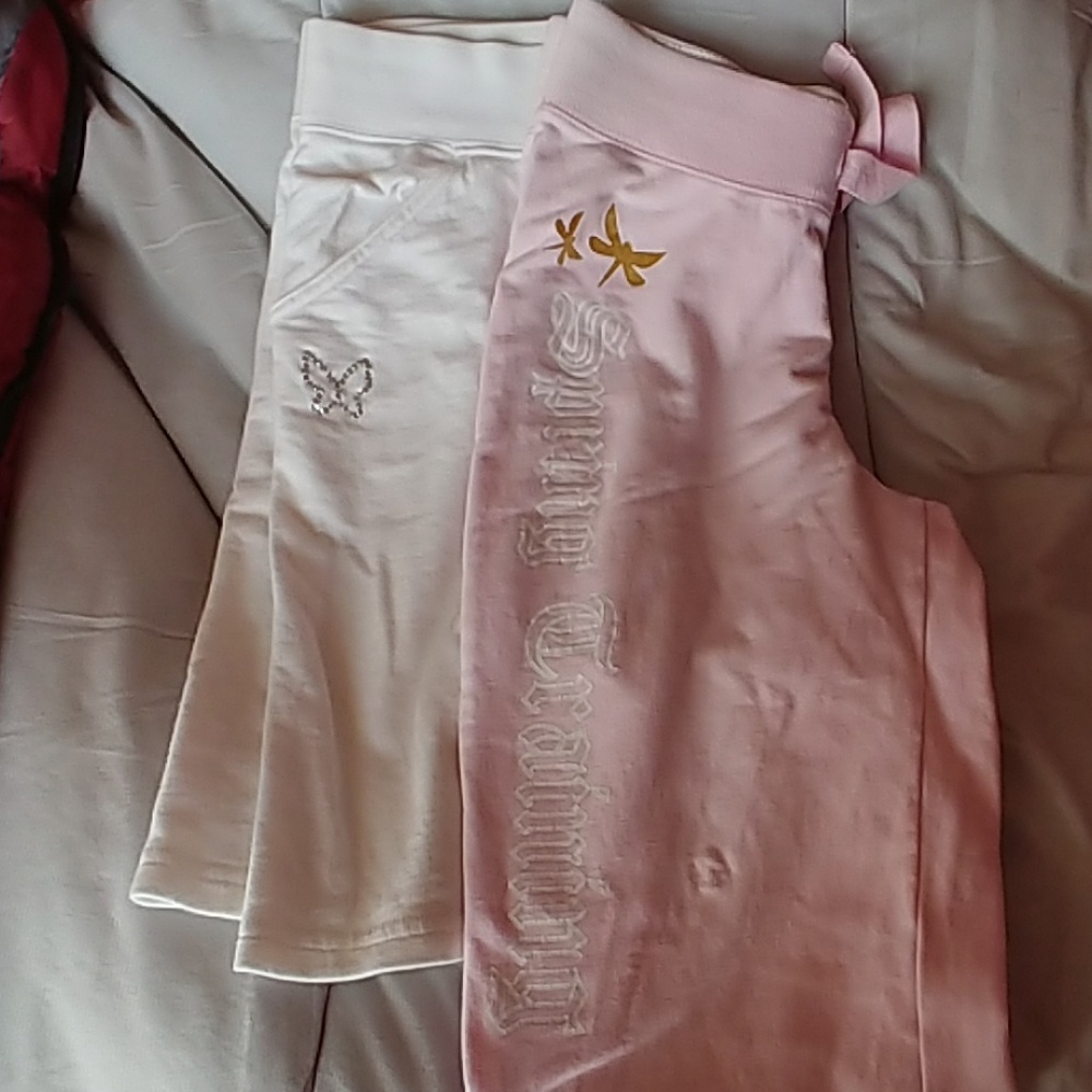 Two girls lounge wear bottoms. Used. Good conditi